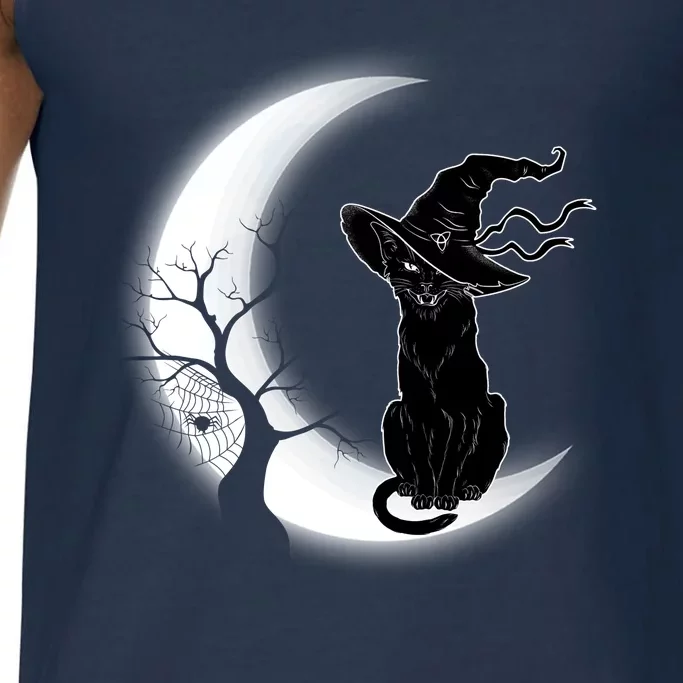 Witch Cat Moon Halloween Comfort Colors® Tank Top