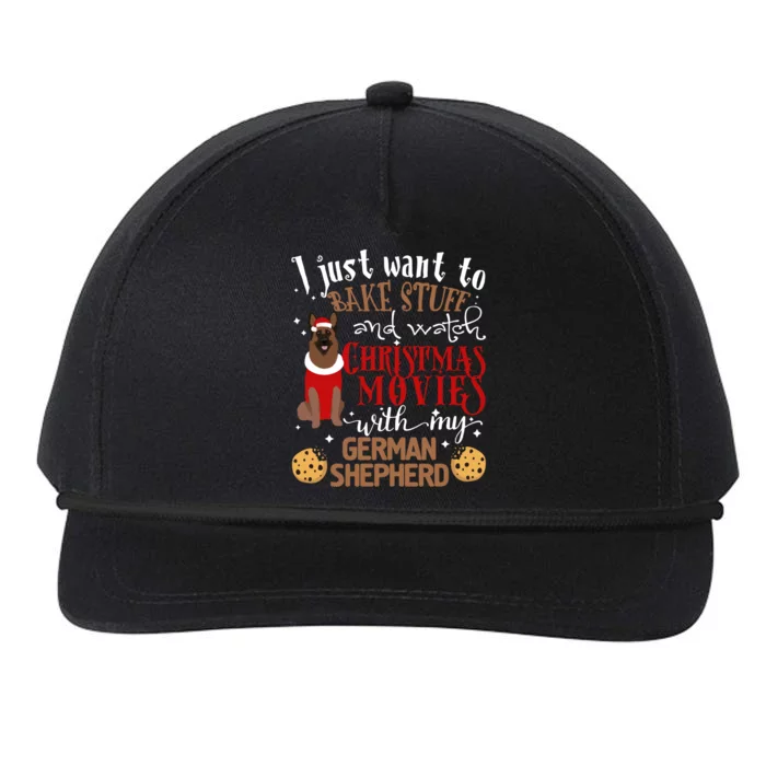 Watch Christmas Movies With My Ger Shepherd Dog Lover Cool Gift Snapback Five-Panel Rope Hat