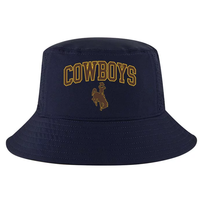 Wyoming Cowboys Cowboys Arch And Logo Gift Cool Comfort Performance Bucket Hat