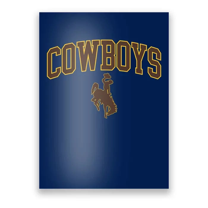 Wyoming Cowboys Cowboys Arch And Logo Gift Poster