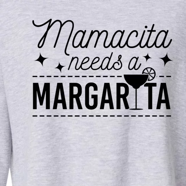 Wo Cute Margaritas Senoritas Mamacita Needs A Margarita Cute Gift Cropped Pullover Crew