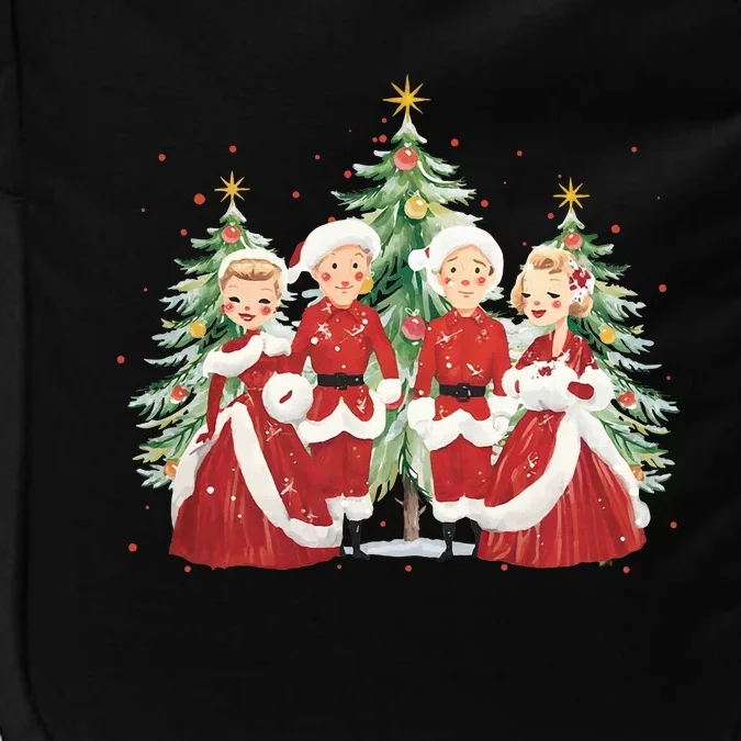 White Christmas Movie 1954 Xmas Song Holiday Pajamas Retro Impact Tech Backpack