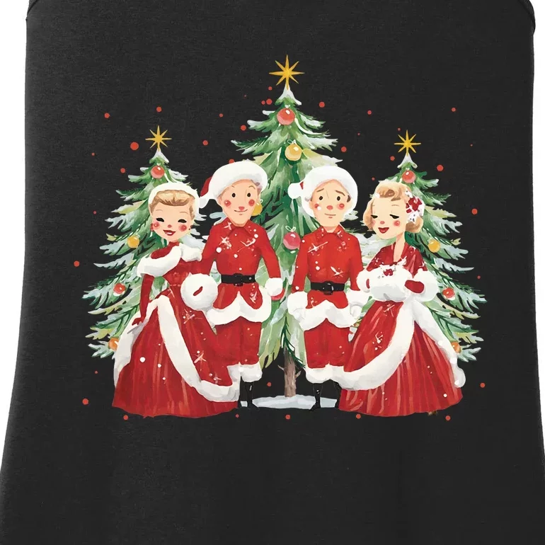 White Christmas Movie 1954 Xmas Song Holiday Pajamas Retro Ladies Essential Tank