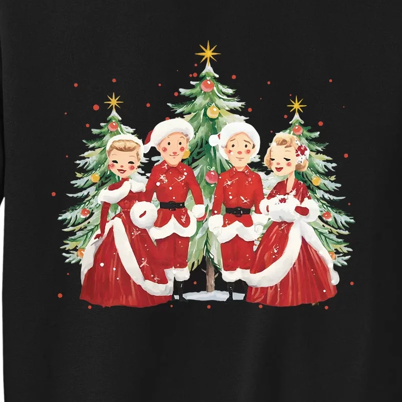 White Christmas Movie 1954 Xmas Song Holiday Pajamas Retro Tall Sweatshirt