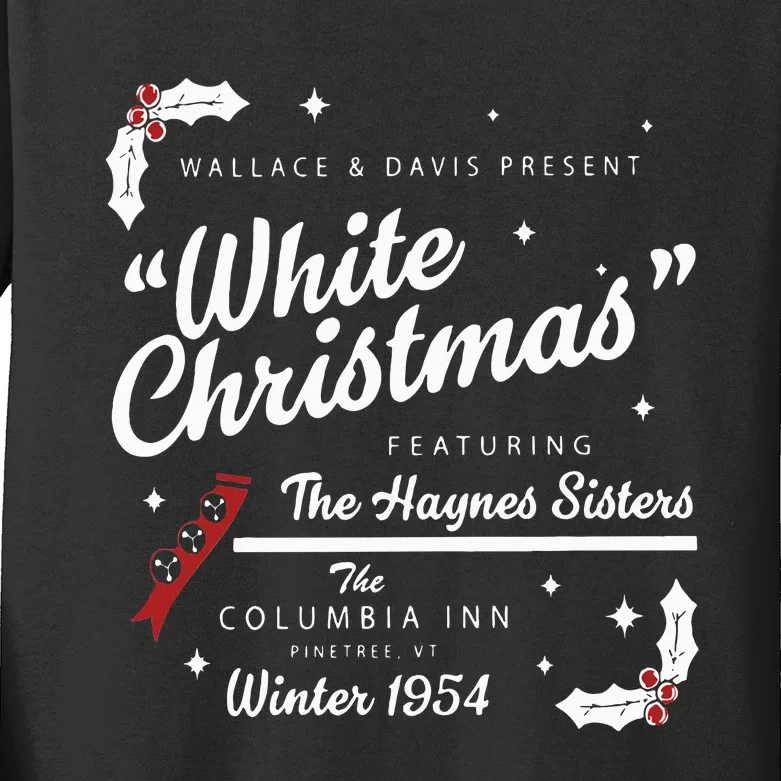 White Christmas Movie 1954 Xmas Song Haynes Sisters Xmas Kids Long Sleeve Shirt