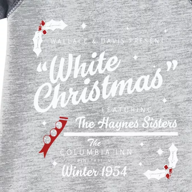 White Christmas Movie 1954 Xmas Song Haynes Sisters Xmas Infant Baby Jersey Bodysuit