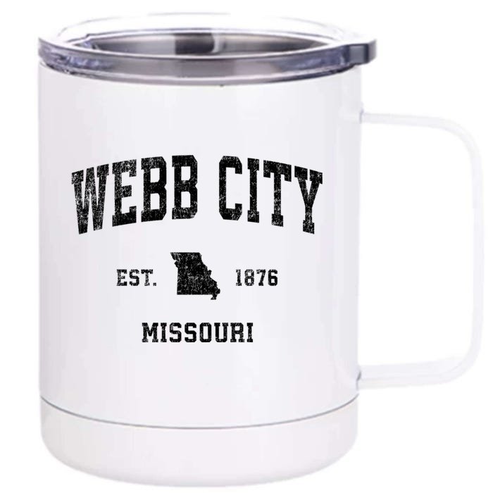 Webb City Missouri Mo Vintage Sports Front & Back 12oz Stainless Steel Tumbler Cup