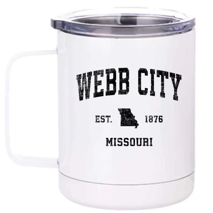 Webb City Missouri Mo Vintage Sports Front & Back 12oz Stainless Steel Tumbler Cup