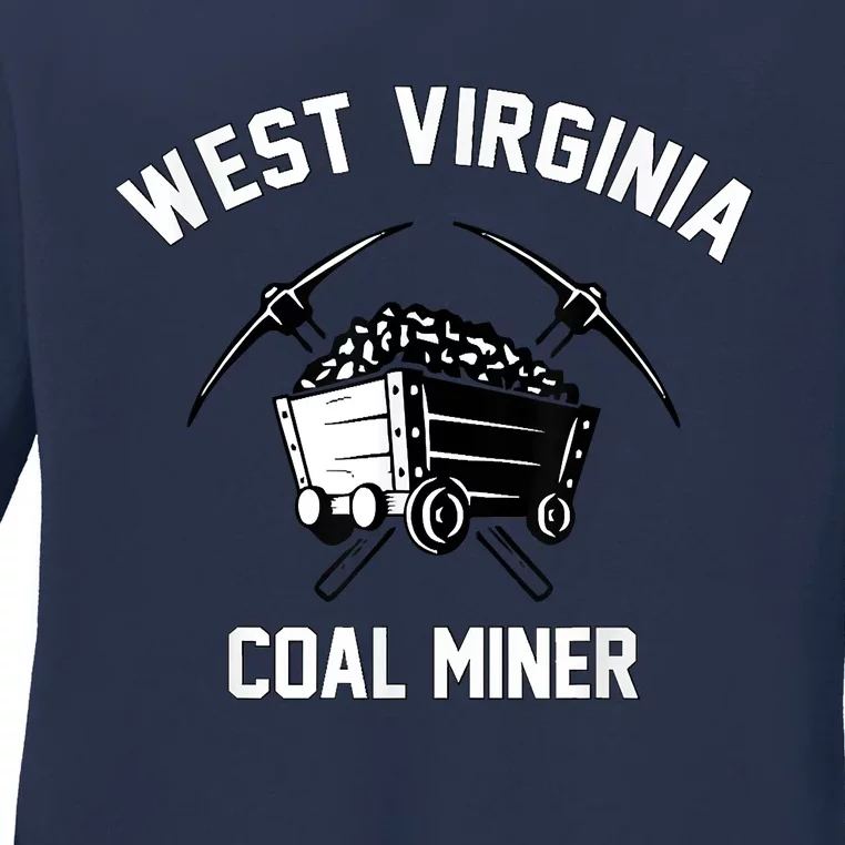 WV Coal Miner Ladies Long Sleeve Shirt