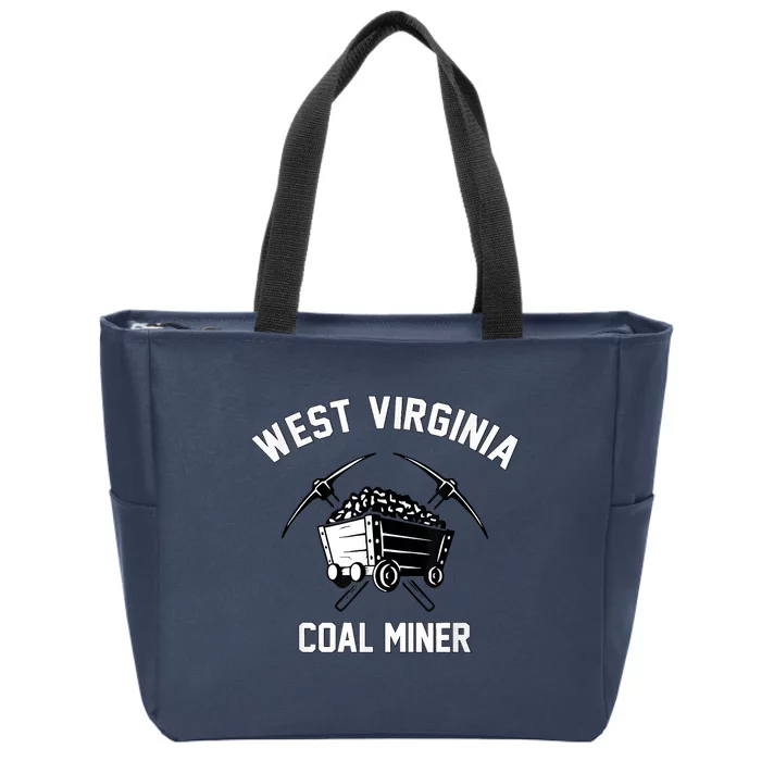 WV Coal Miner Zip Tote Bag