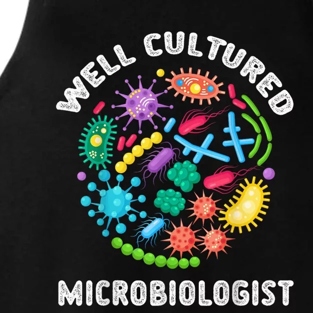 Well Cultured Microbiologist Science Microbiology Scientist Ladies Tri-Blend Wicking Tank