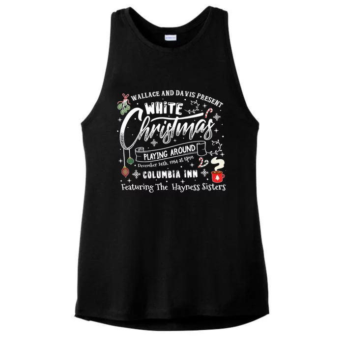 White Christmas Movie 1954 Xmas Ladies Tri-Blend Wicking Tank