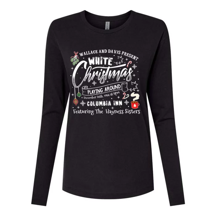 White Christmas Movie 1954 Xmas Womens Cotton Relaxed Long Sleeve T-Shirt