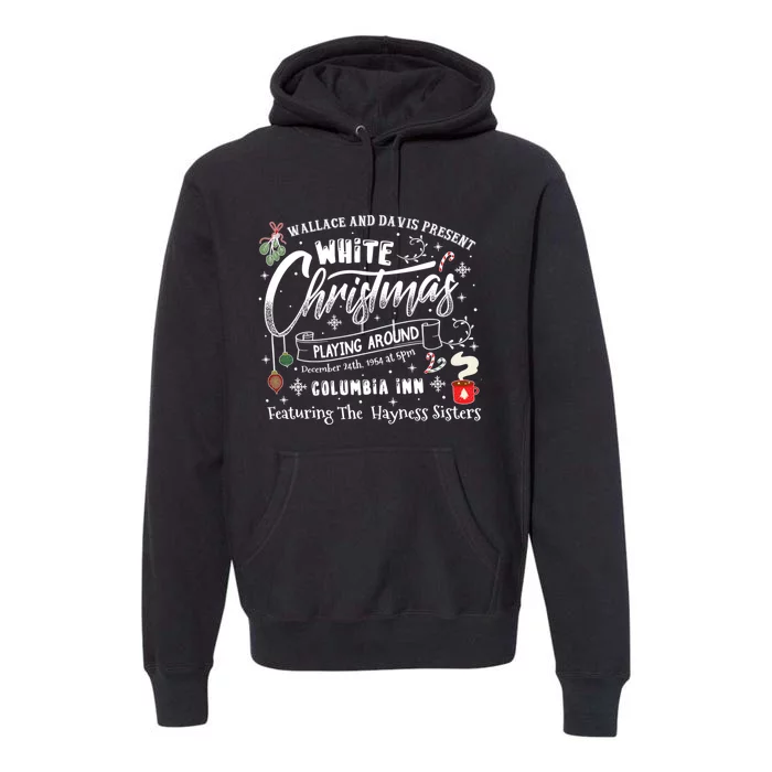 White Christmas Movie 1954 Xmas Premium Hoodie