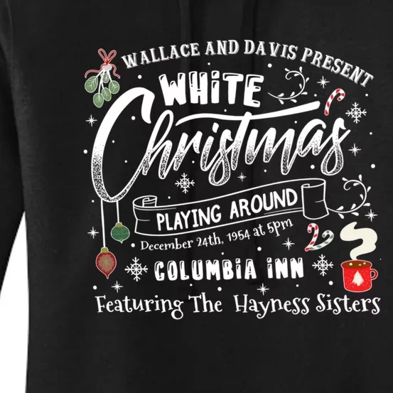 White Christmas Movie 1954 Xmas Women's Pullover Hoodie