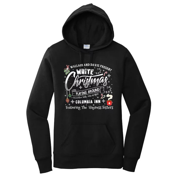 White Christmas Movie 1954 Xmas Women's Pullover Hoodie