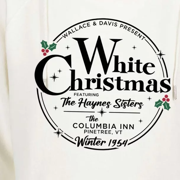 White Christmas Movie 1954 Xmas Womens Funnel Neck Pullover Hood