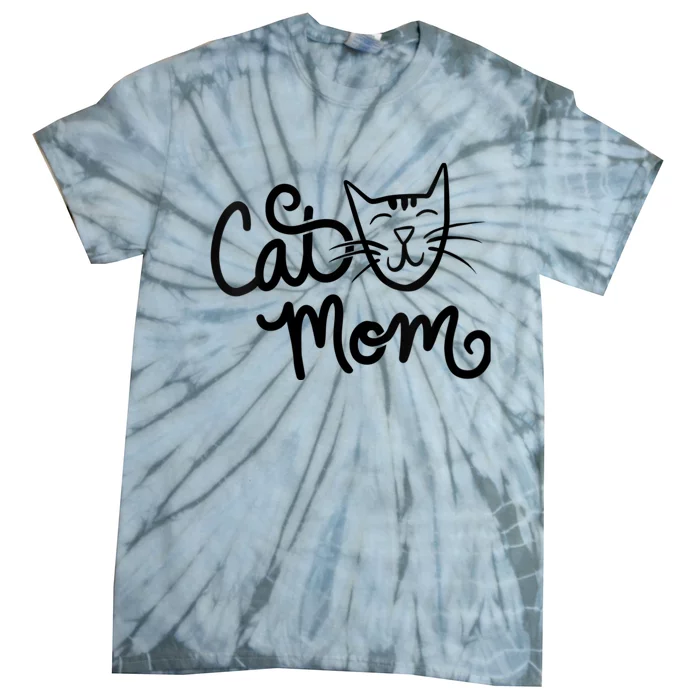 Wo Cat Mom cute kitty cats design V-Neck Tie-Dye T-Shirt