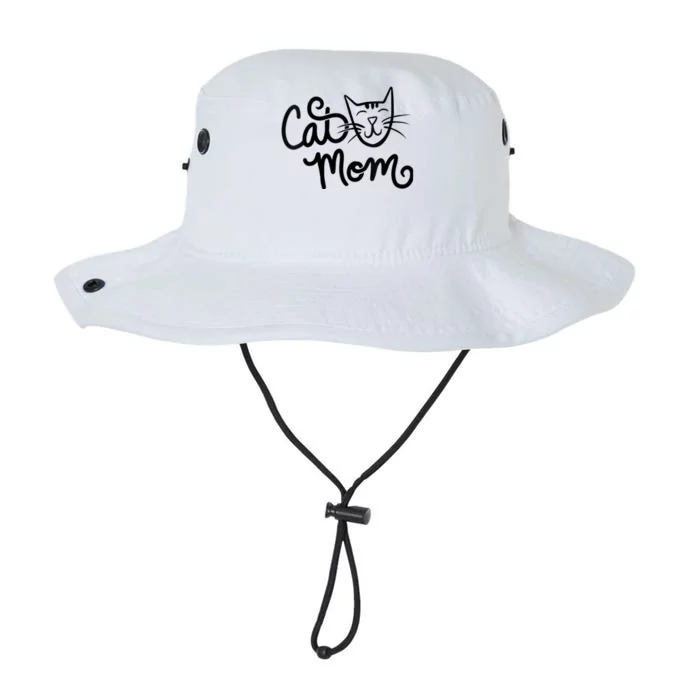 Wo Cat Mom cute kitty cats design V-Neck Legacy Cool Fit Booney Bucket Hat