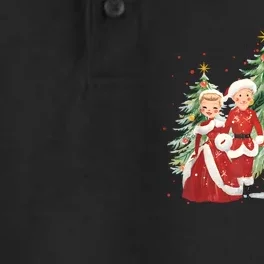 White Christmas Movie 1954 Xmas Song Holiday Pajamas Retro Dry Zone Grid Performance Polo