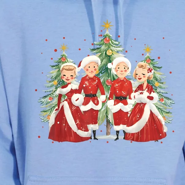 White Christmas Movie 1954 Xmas Song Holiday Pajamas Retro Unisex Surf Hoodie