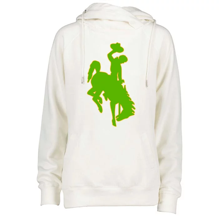 Wyoming Cowboys Cowboys Icon Gift Womens Funnel Neck Pullover Hood