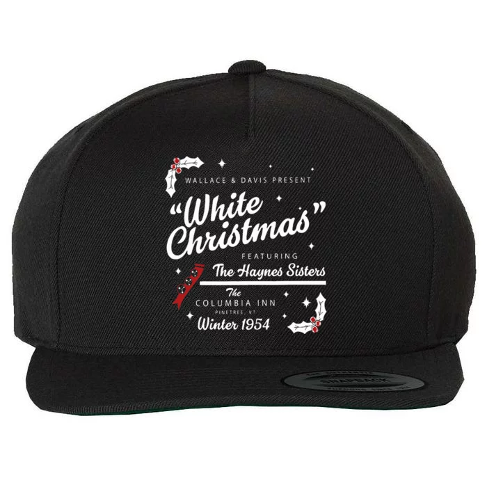 White Christmas Movie 1954 Xmas Song Haynes Sisters Xmas Wool Snapback Cap