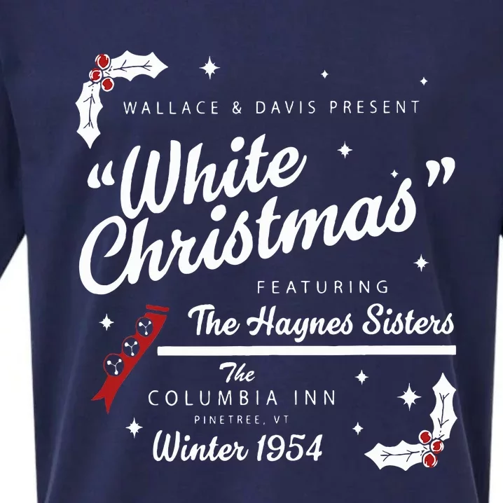 White Christmas Movie 1954 Xmas Song Haynes Sisters Xmas Sueded Cloud Jersey T-Shirt