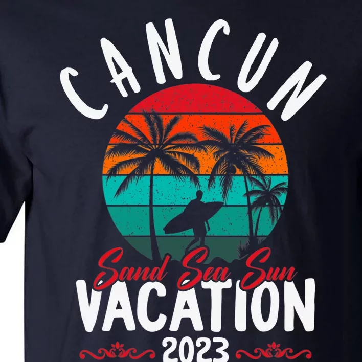 Wo Cancun Mexico Vacation Beach Family Friend Group Trip Tall T-Shirt