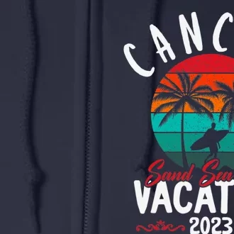 Wo Cancun Mexico Vacation Beach Family Friend Group Trip Full Zip Hoodie