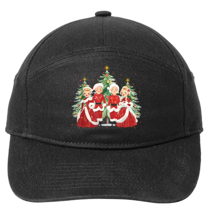 White Christmas Movie 1954 Xmas Song Holiday Pajamas Retro 7-Panel Snapback Hat