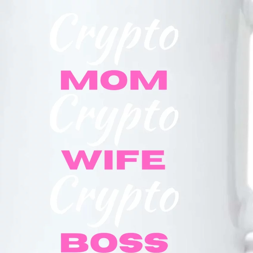 Wo Crypto Mom Wife Boss Funny Tee Bitcoin Ethereum Funny Gift Black Color Changing Mug