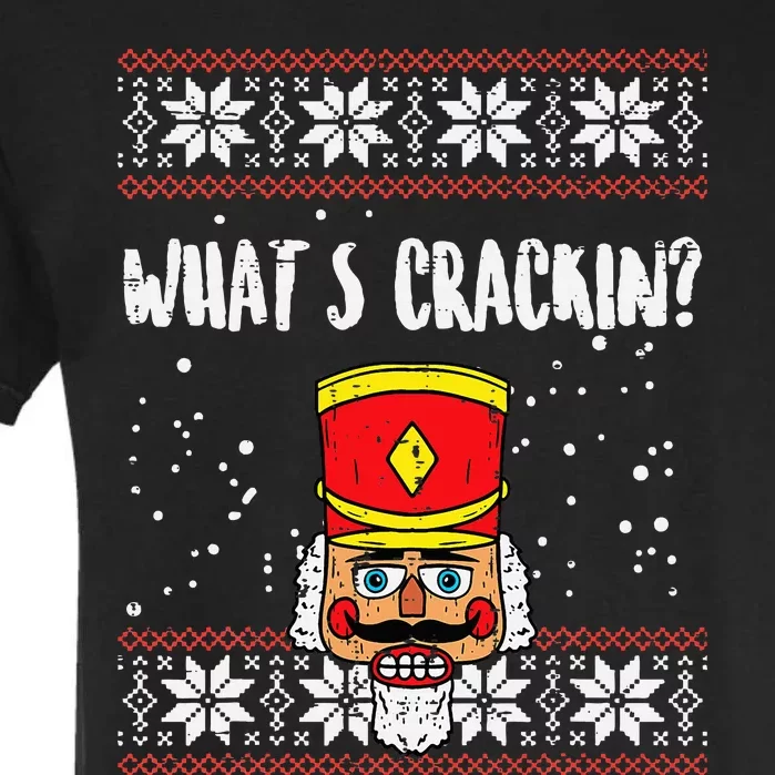 Whats Crackin Nutcracker Ugly Christmas Xmas Kids Garment-Dyed Heavyweight T-Shirt