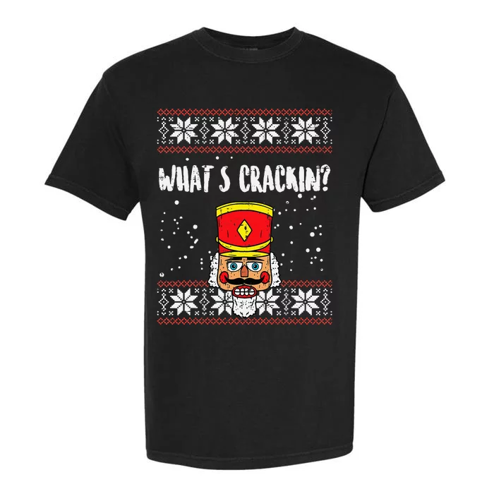 Whats Crackin Nutcracker Ugly Christmas Xmas Kids Garment-Dyed Heavyweight T-Shirt