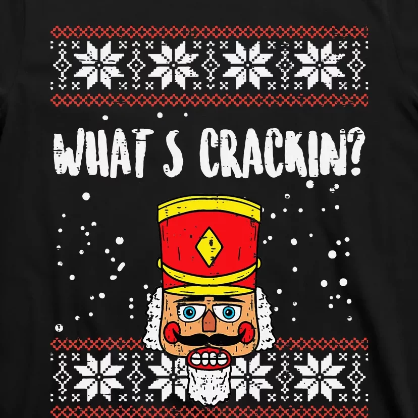 Whats Crackin Nutcracker Ugly Christmas Xmas Kids T-Shirt