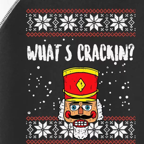 Whats Crackin Nutcracker Ugly Christmas Xmas Kids Toddler Fine Jersey T-Shirt