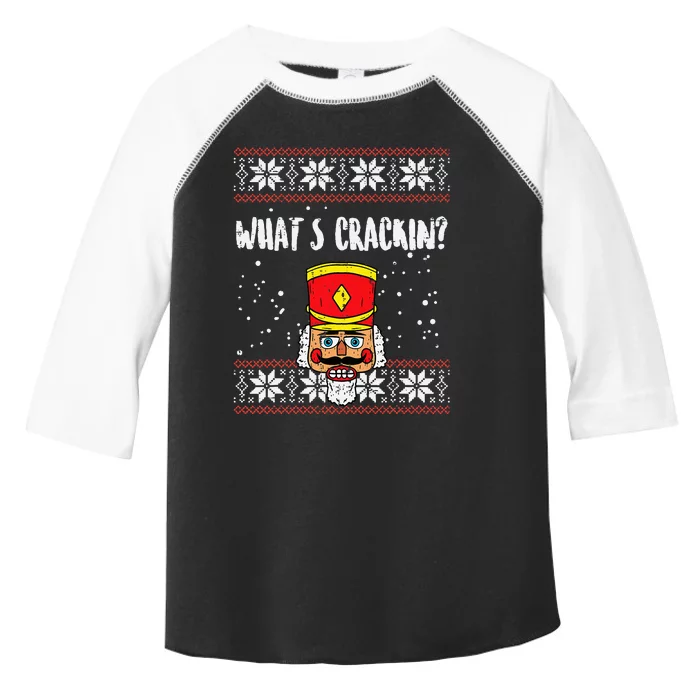 Whats Crackin Nutcracker Ugly Christmas Xmas Kids Toddler Fine Jersey T-Shirt