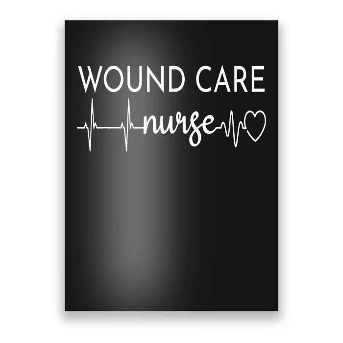 Wound Care Nurse Watercol Love Heart Stethoscope Nurse Poster