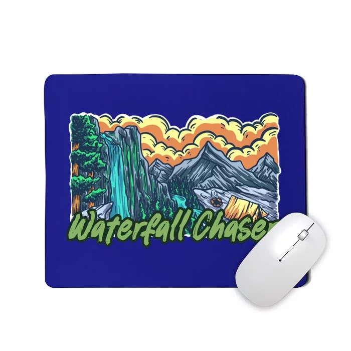 Waterfall Chaser Nature Tent Camping Cascade Hunter Meaningful Gift Mousepad