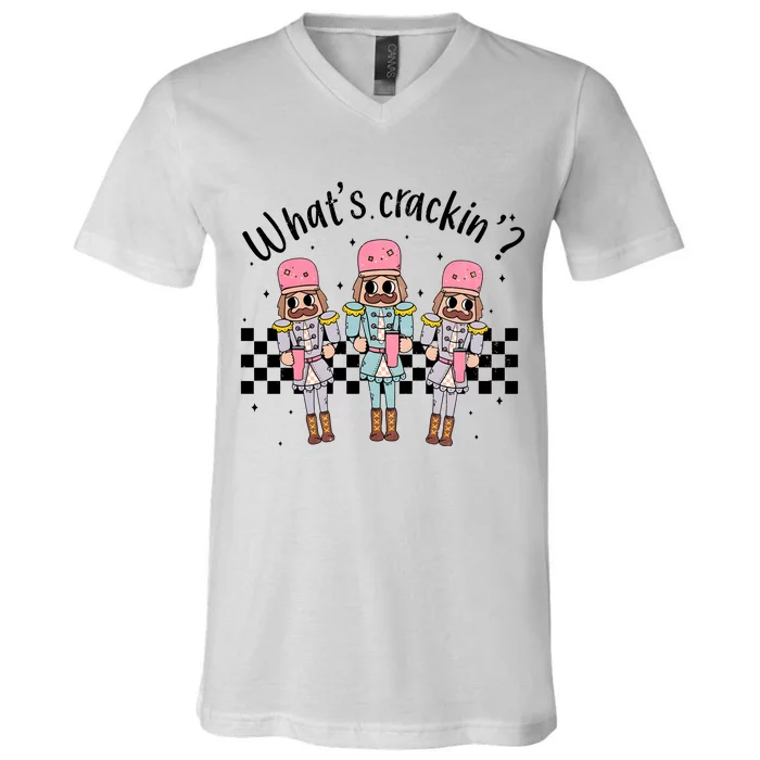 What’S Crackin Nutcracker Stanley Christmas V-Neck T-Shirt