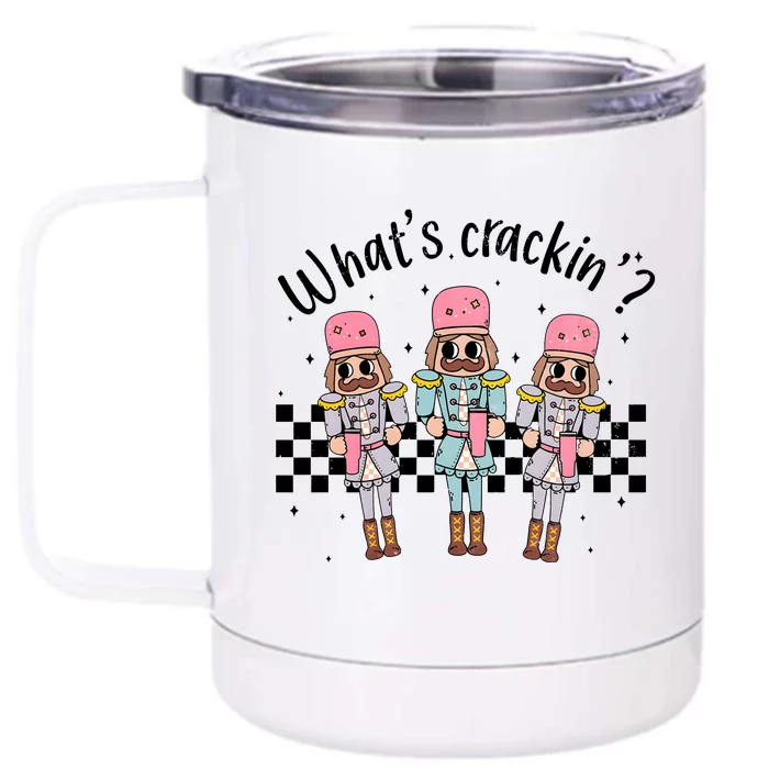 What’S Crackin Nutcracker Stanley Christmas Front & Back 12oz Stainless Steel Tumbler Cup