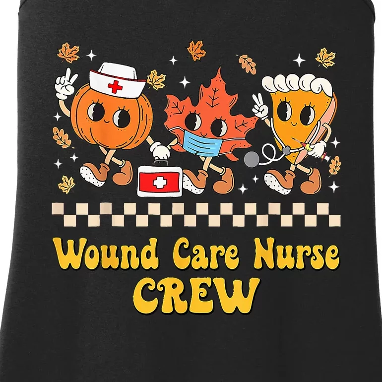 Wound Care Nurse Crew Pumpkin Pie Fall Leaf Thanksgiving Ladies Essential Tank