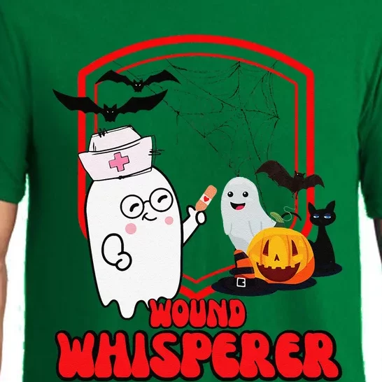 Wound Care Nurse Halloween Funny Wound Whisperer Ghost Pajama Set