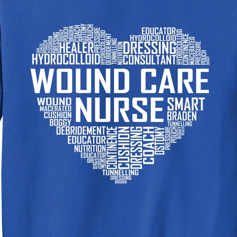 Wound Care Nurse Heart Nursing Appreciation Gift Tall Sweatshirt