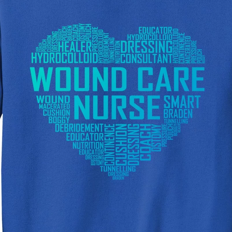 Wound Care Nurse Heart Nursing Appreciation Gift Tall Sweatshirt