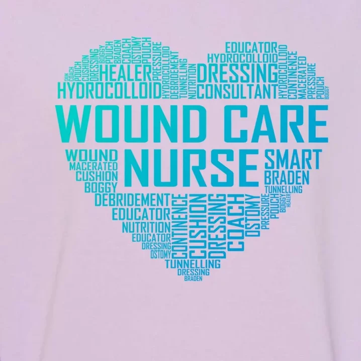 Wound Care Nurse Heart Nursing Appreciation Gift Garment-Dyed Sweatshirt