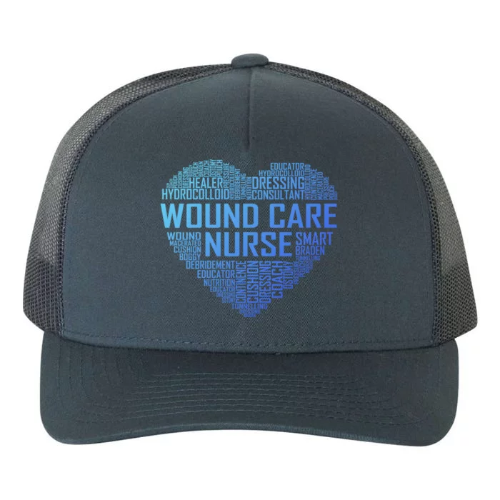 Wound Care Nurse Heart Nursing Appreciation Gift Yupoong Adult 5-Panel Trucker Hat