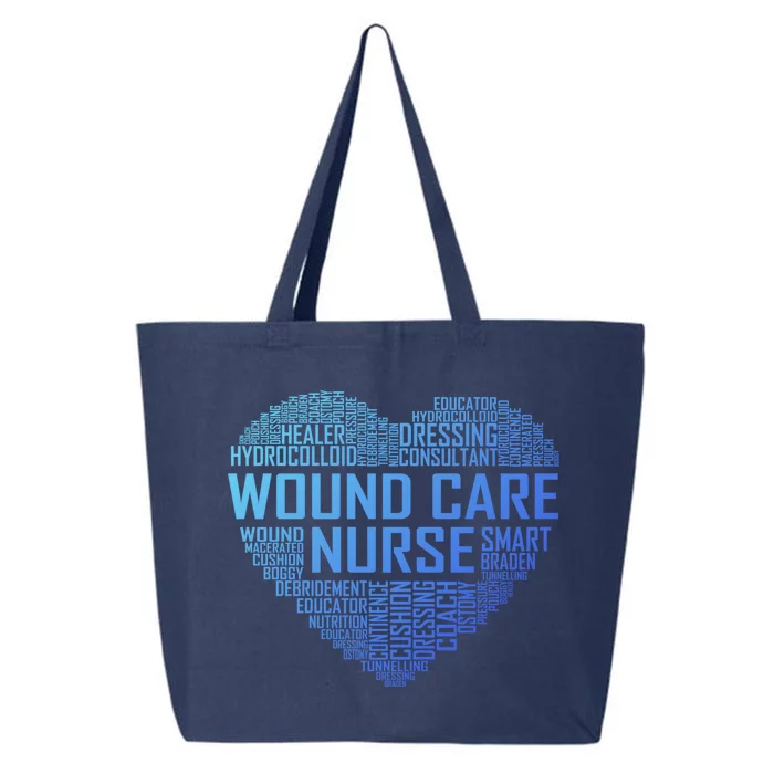 Wound Care Nurse Heart Nursing Appreciation Gift 25L Jumbo Tote