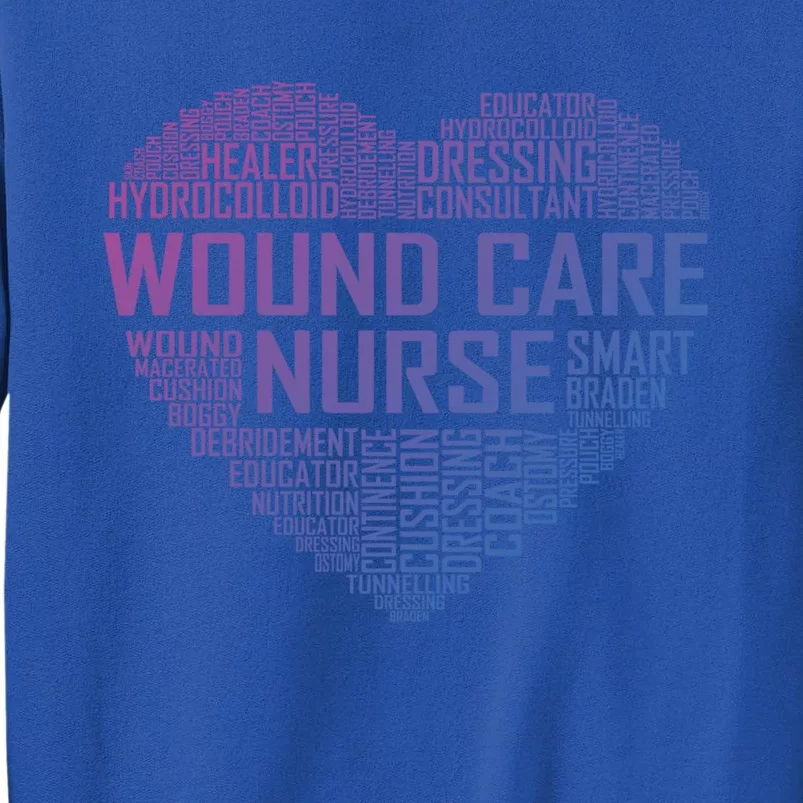 Wound Care Nurse Heart Nursing Appreciation Gift Tall Sweatshirt