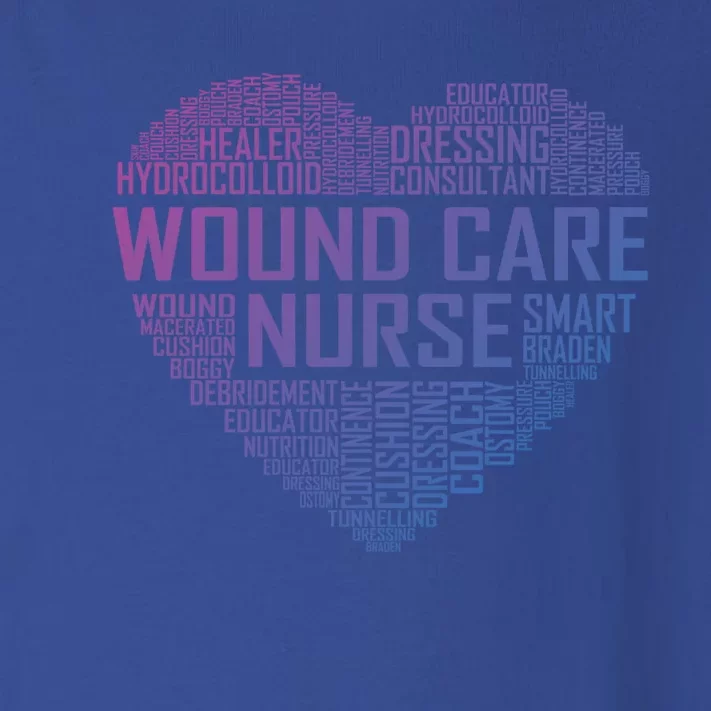 Wound Care Nurse Heart Nursing Appreciation Gift Toddler Long Sleeve Shirt